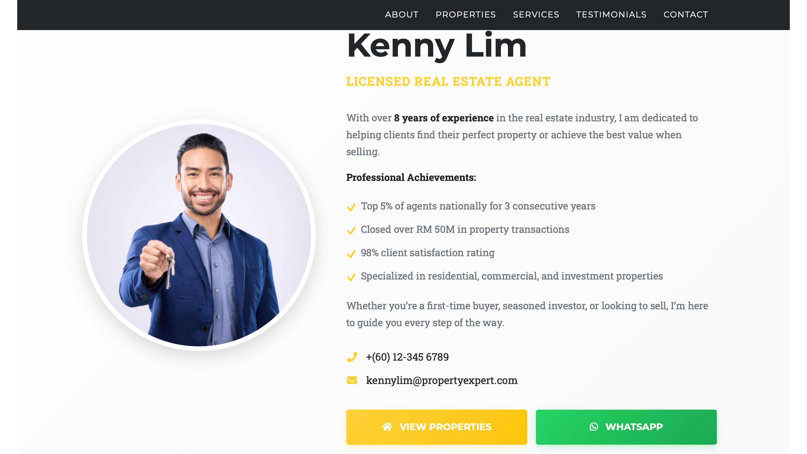 Yellow Property Agent